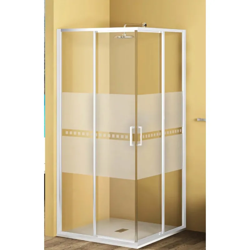 Lato per angolo doccia Bild L72/75xH190 cm argento Alleen Vandaag