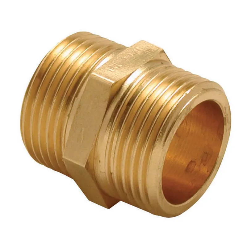 Nipples doppio ottone giallo 3/4" Actieprijs