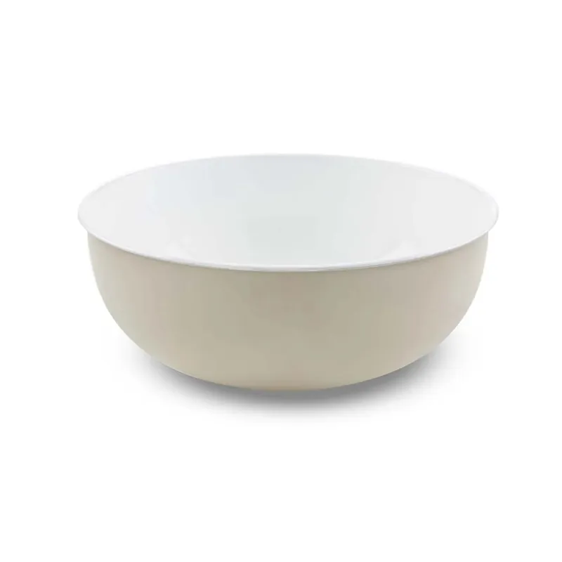 Lage Prijs Lavabo da appoggio avorio in metallo Open dm 39 cm h 16 cm