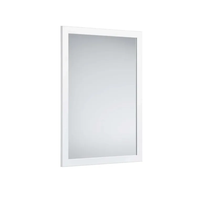 Specchio da parete Thea in MDF stile classico 46x68 cm bianco Goedkoop