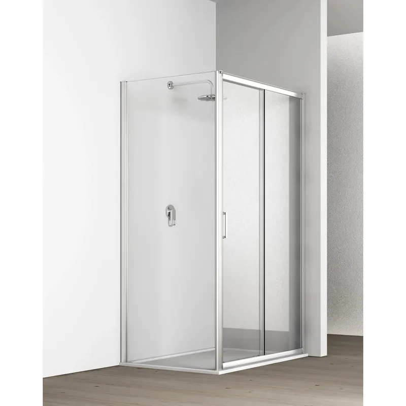 Koopje Parete doccia fissa Tekno 77-80 cm finitura trasparente