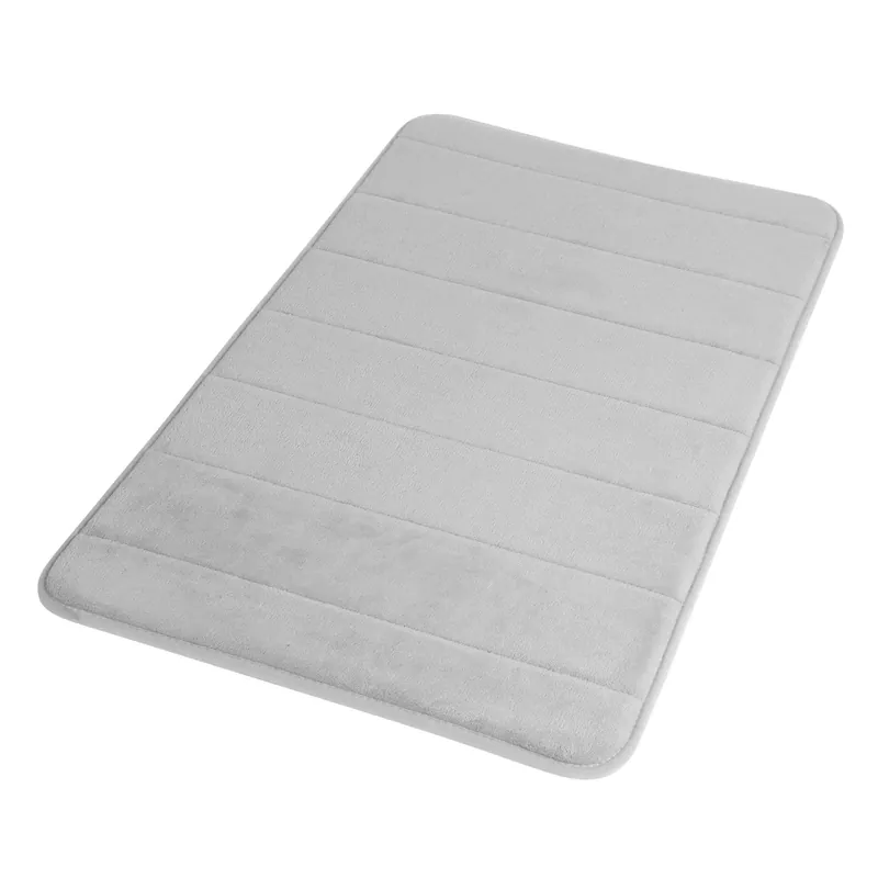 Lage Prijs Tappeto bagno memory 50x80 cm grigio chiaro