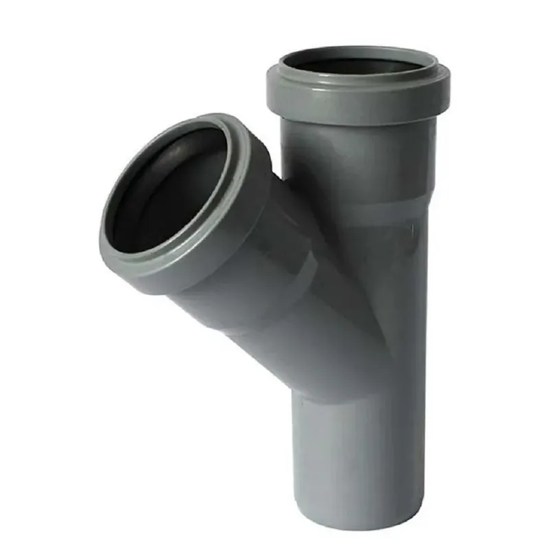 Snelle Levering Braga in PVC Ø 75 mm Tripla Uscita a 45 °