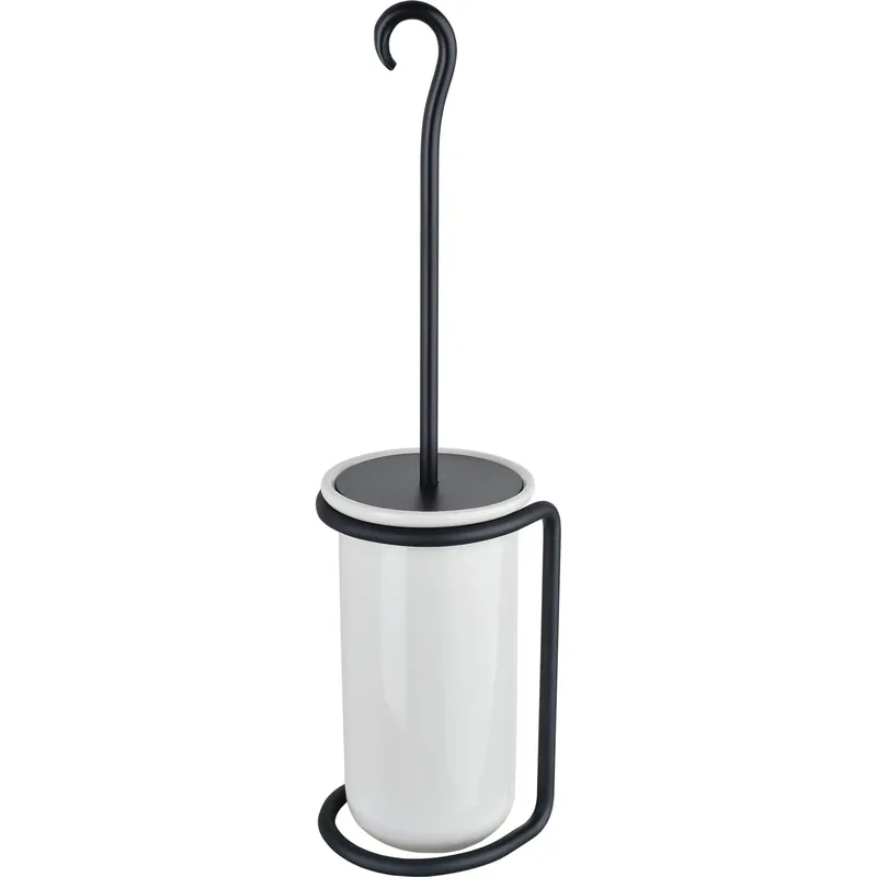 Portascopino bagno Rebecca H 23 cm bianco e nero Weekendaanbieding