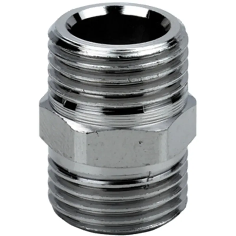 Nipple in ottone cromato 3/8`` MM Snelle Levering