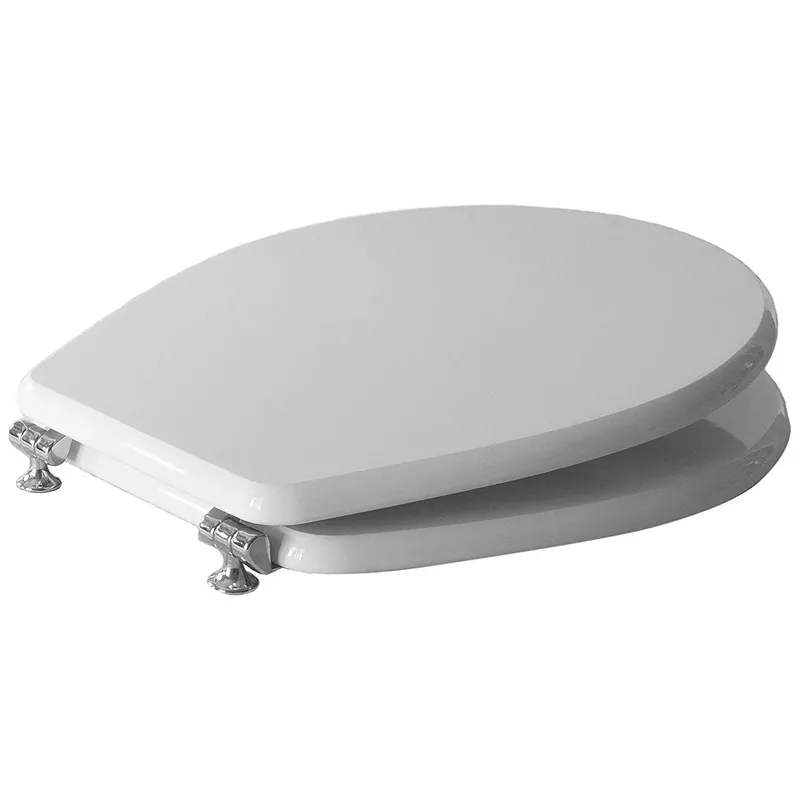 Hete Deal Copriwater ovale Colibrì 2 in mdf bianco