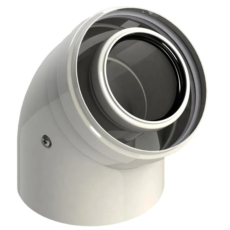 Curva universale coassiale 45° Veilige Betaling