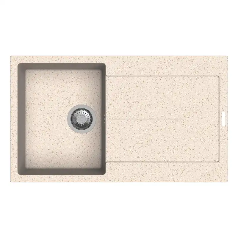 Bestseller Lavello da incasso in quarzo 1 vasca 86x50 cm avena