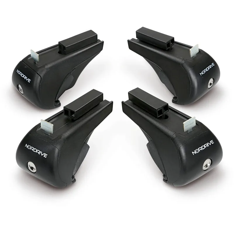 Rail-Kit Steel kit 4 piedi per barre in acciaio Weekendaanbieding