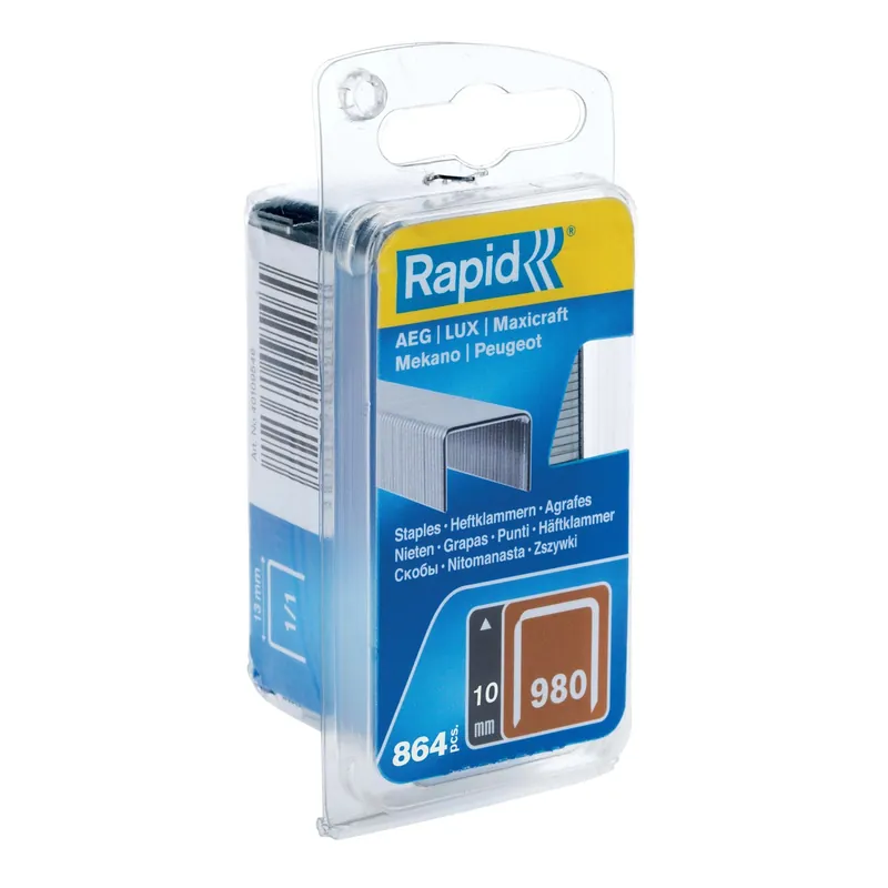Graffette per legno tipo 980 / 10 mm in acciaio Favoriet