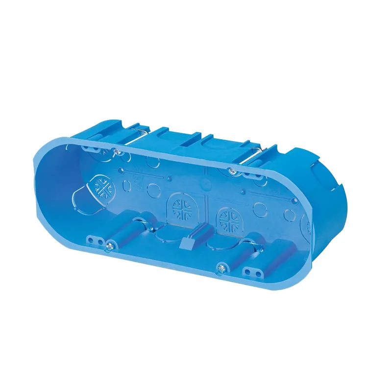 Scatola porta-apparecchi da incasso Ø 68x100 mm blu Hete Deal