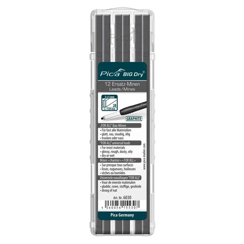Mine universali per marcatore Pica Big Dry Graphite 12 pz Laatste Kans
