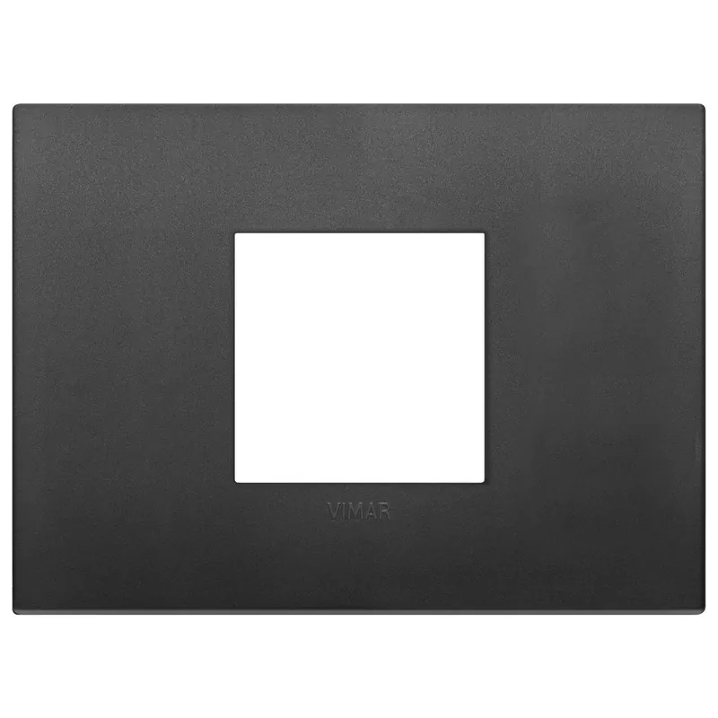 Placca due moduli Vimar Classic centrali nero Lage Kosten