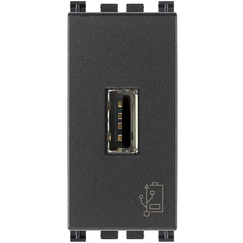 Vimar Arkè unità alimentazione USB 1M 5 V 1,5 A colore colore grigio Meest Verkocht