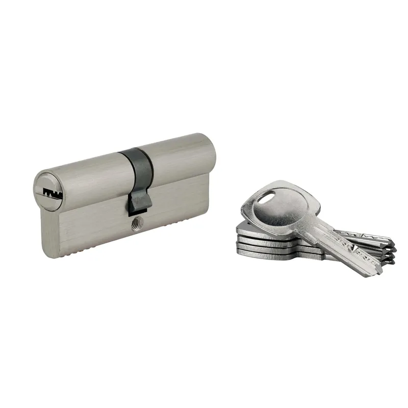 Aanbieding Cilindro di sicurezza 5G 40x40 mm nichelato 5 chiavi reversibili