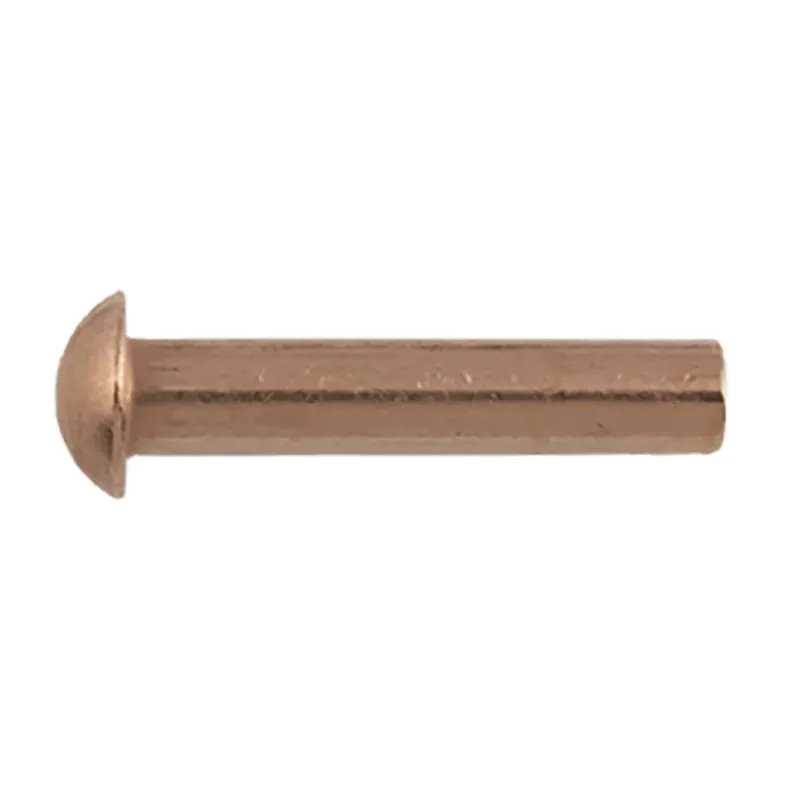 Ribattino con testa bombata in rame 4 mm x 20 mm 16 pz Lage Prijs