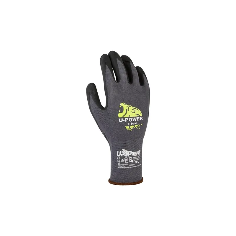 Guanti da lavoro touch screen Nero-grigio scuro tg 9 Gecertificeerd