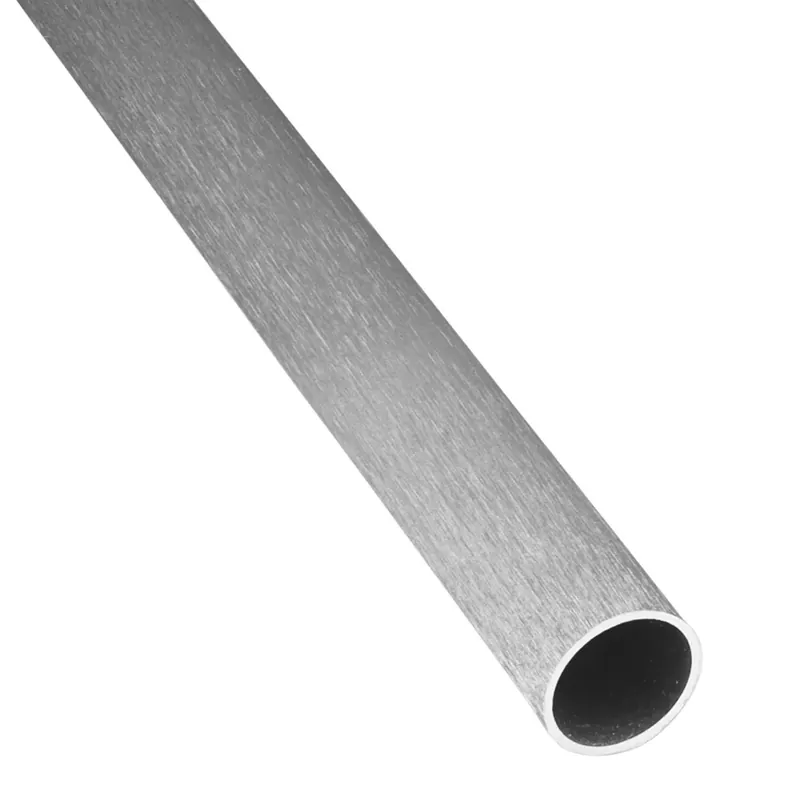 Tijdelijk Beschikbaar Profilo tubo tondo anodizzato 1 m x Ø 10 mm alluminio spazzolato