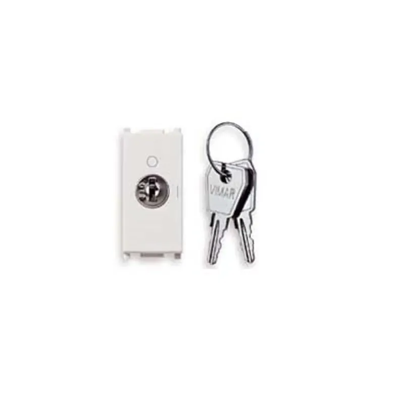 Actieprijs Interruttore 2P 16AX Vimar con chiave OFF bianco