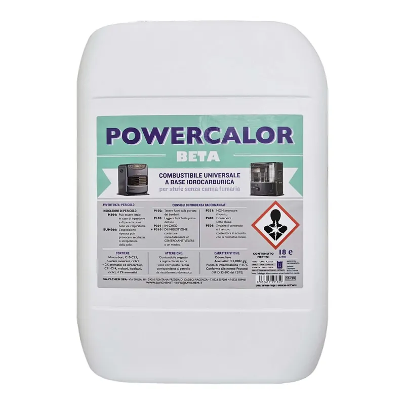 Liquido combustibile a base idrocarburica per stufe senza canna fumaria Direct Beschikbaar