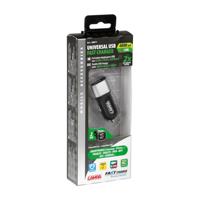 Finale Uitverkoop Universal Usb Fast Charger, caricatore 2 prese Usb, ricarica veloce