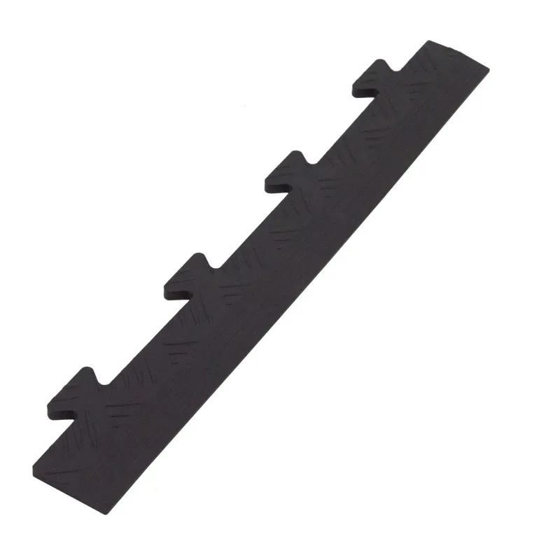 Scivolo maschio per piastrella in PVC 480x70x8 mm nero Superprijs