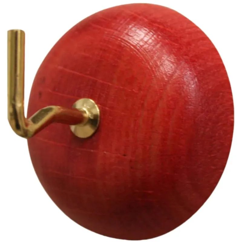 Direct Beschikbaar Gancio adesivo in legno bottone rosso