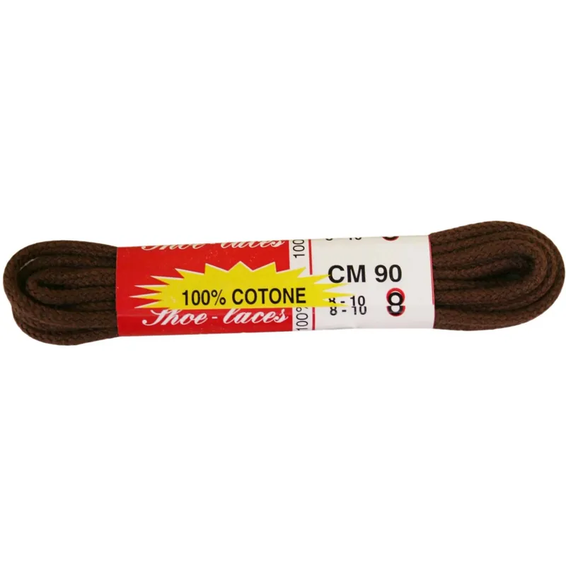 2 lacci tondi fini 90 cm marrone chiaro Direct Beschikbaar