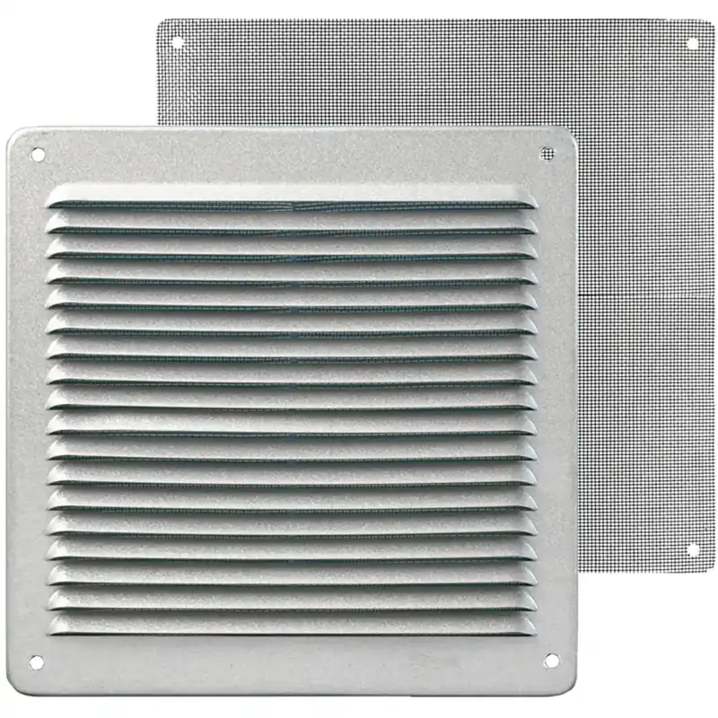 Griglia di aerazione in alluminio zincato 228 mm x 228 mm Hete Deal