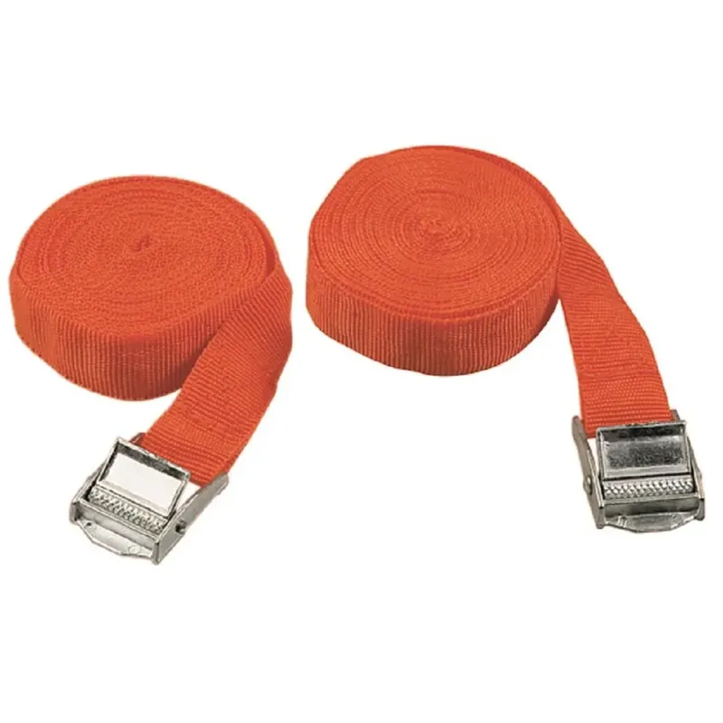 Must-Have Set 2 cinghie portapacchi con morsetto L 2,5 mt