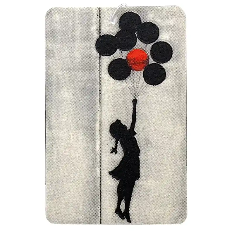 Profumatore auto Banksy "Girl With Balloons" Dagaanbieding
