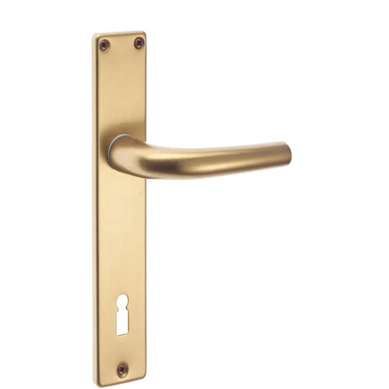 Alleen Vandaag Maniglia Uno alluminio con placca foro patent bronzata 90 mm