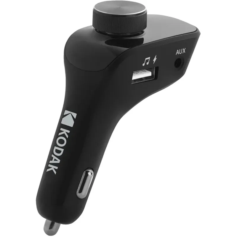 KODAK Caricabatterie da auto con 3 porte USB, lettore audio, radio FM e vivavoce Tijdelijk Beschikbaar