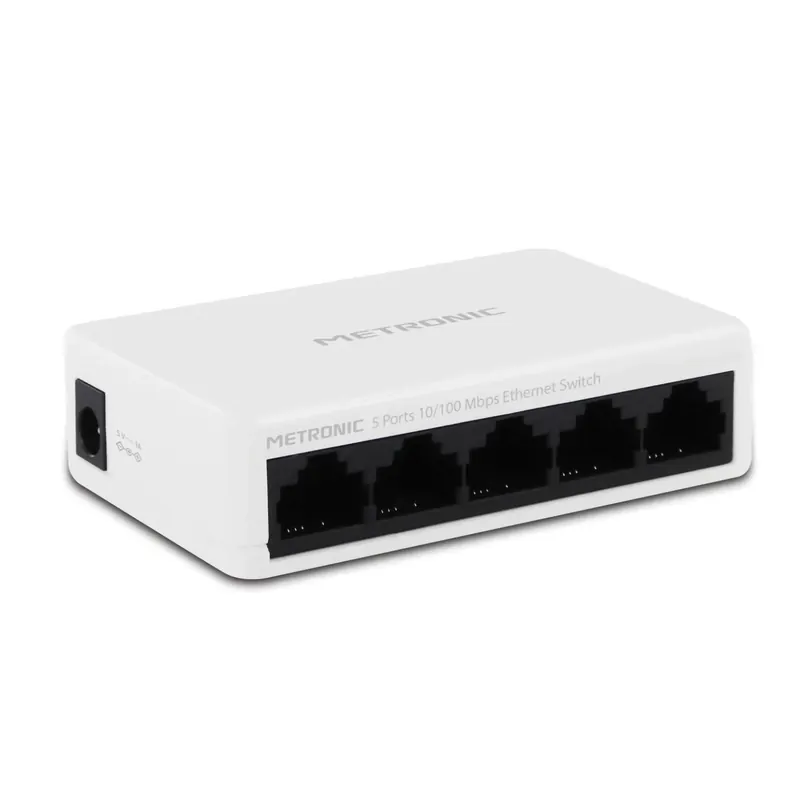 Rechtstreeks Van De Fabrikant Switch di rete 5 porte RJ45 alimentato