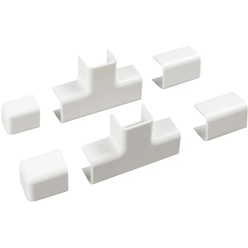 Kit accessori n° 2 per canale 20 x 15 mm, giunto lineare, a T e tappo Shop Nu