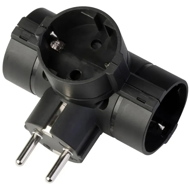 Actieprijs Adattatore con spina e 3 prese standard tedesco