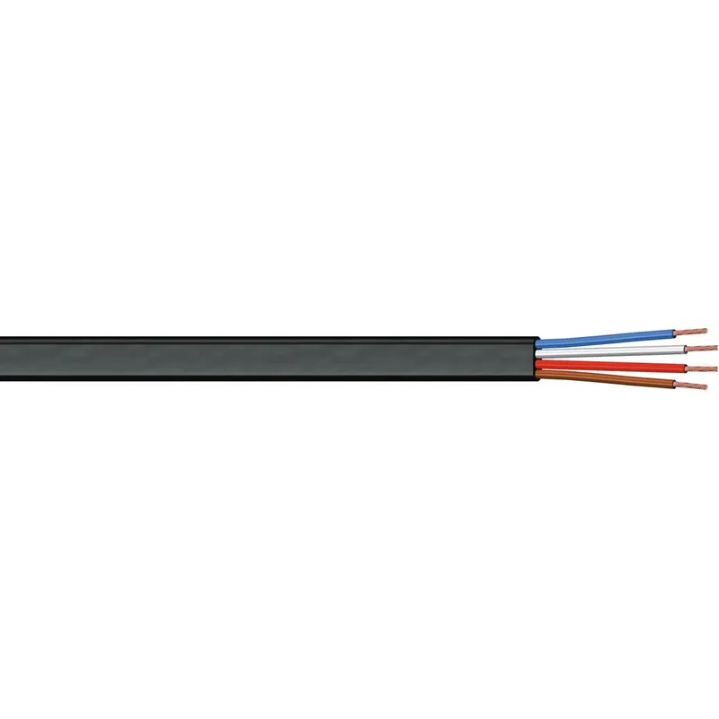 Cavo telefonico piatto 4x0,12 mm² nero Lage Kosten