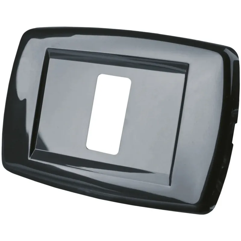 Placca "Basic" a 1 foro tecnopolimero colore antracite Bestseller