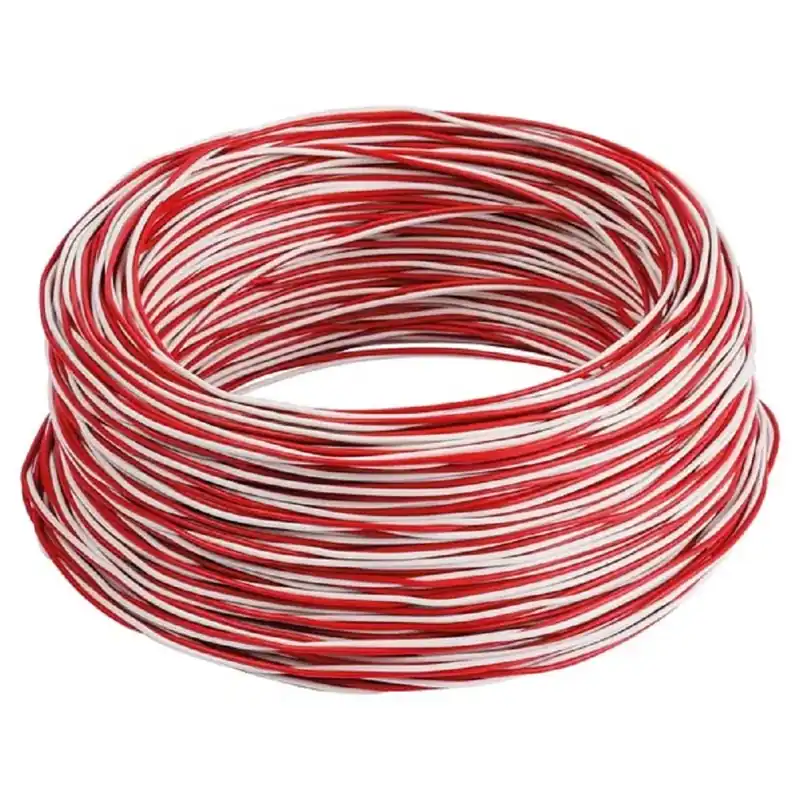 Must-Have Treccia telefonica di permutazione 2x6/10 matassa 100 m bianco-rosso
