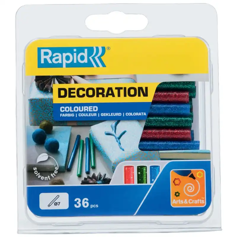 Stick di Colla Rapid per Decorazione da 7 mm Colorati Glitter Op = Op