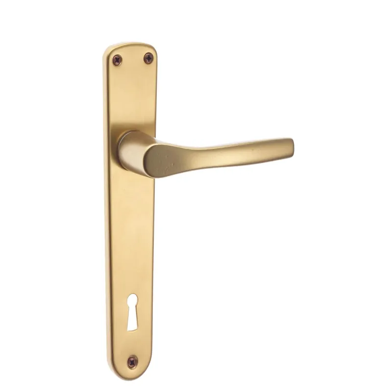 Maniglia alluminio con placca foro patent bronzata Beperkte Voorraad