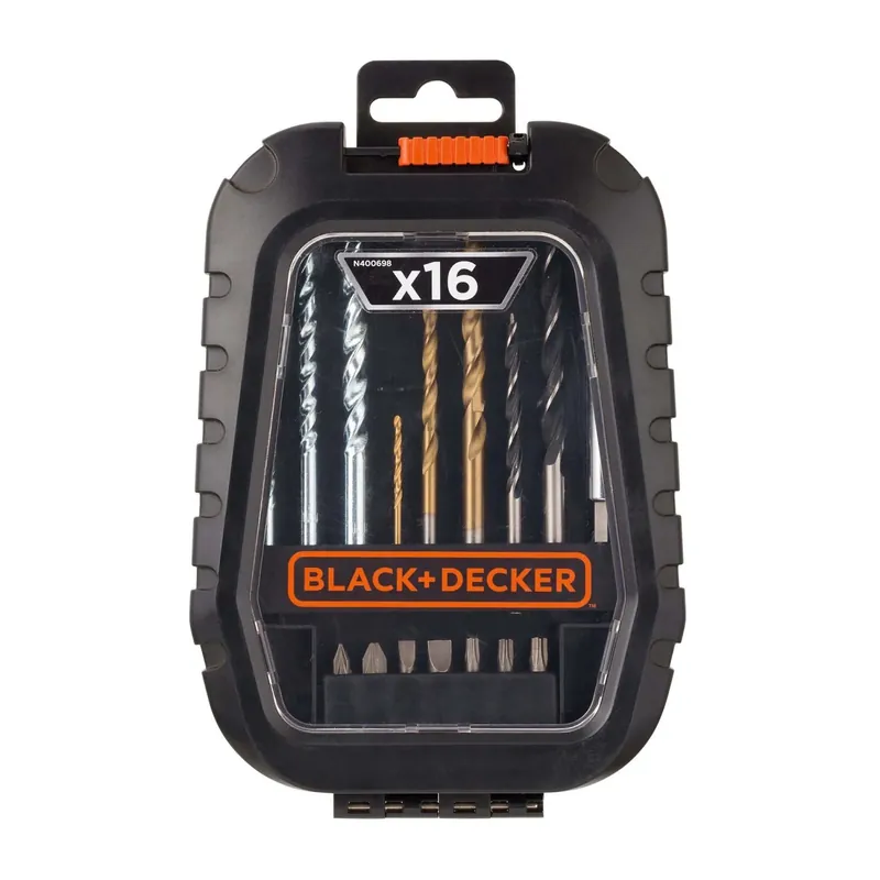 Set da 16 pz Black+Decker per avvitare e forare Dagaanbieding
