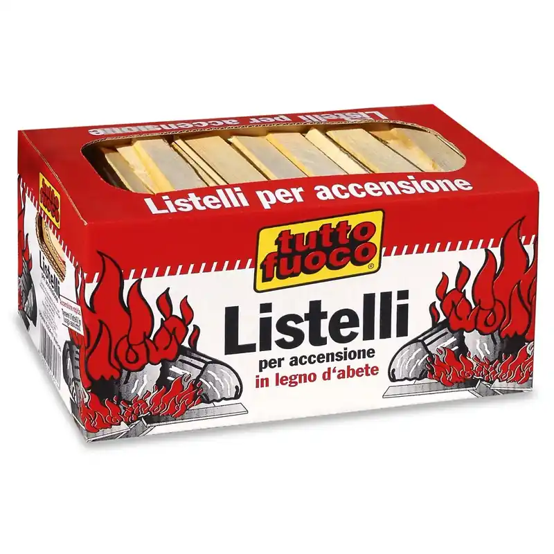 Laatste Versie Listelli accendifuoco in legna di abete 14 DMC ca. 4 kg