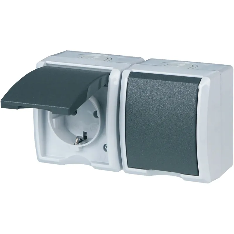 Premium Interruttore AquaForm REV grigio 1 pz