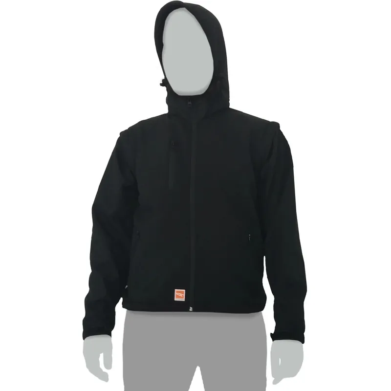 Giubbotto maniche removibili Softshell nero tg. XXL Dagaanbieding