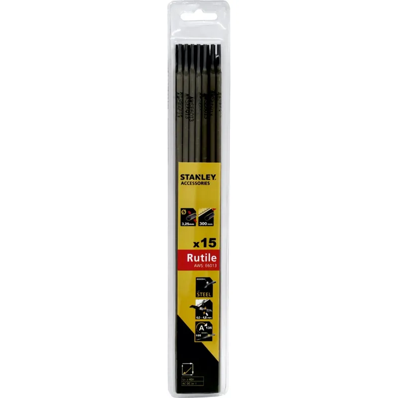 Stanley elettrodi rutilici Ø 3,25 mm x 300 mm blister 15 pz Bestel Nu
