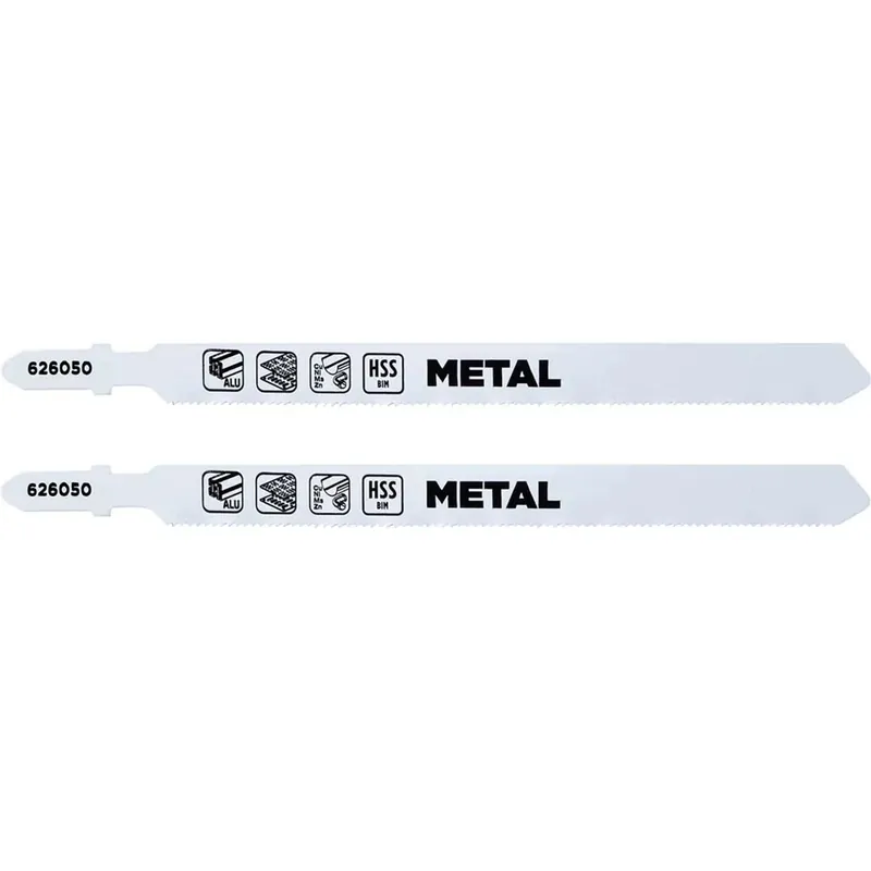 Lama per seghetto alternativo, lunghe, metallo, medie 132 mm 2 pz Weekendaanbieding
