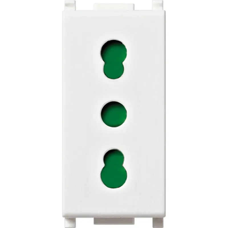 Presa Vimar Plana 2P+T 16A P17/11 bianco Finale Uitverkoop