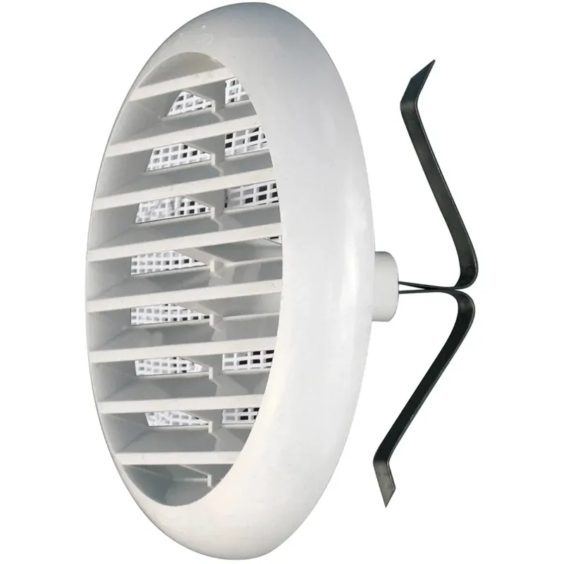 Griglia di aerazione tonda bianca Ø 40 - 80 mm Gecertificeerd