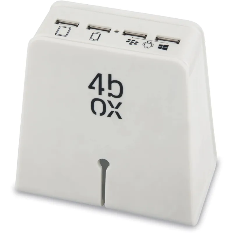 PowerBag 4BOX caricatore per smartphone/tablet 4 USB 5,1A Express Levering
